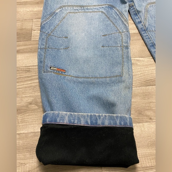 Vtg ICON Barrier Motorcycle Jeans, lined, with ARAMID reinforced knees Sz 38 - Picture 4 of 14